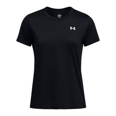 UNDER ARMOUR 安德瑪 女 Tech Solid 短T-Shirt S, 黑色