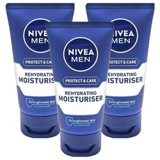 NIVEA 妮維雅 男士活力保濕乳液 保護, 75ml, 3條