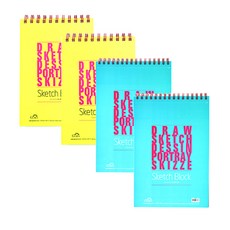 Gloria素描本 顏色隨機 105g*4入, A5, 80張