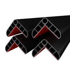 WONDER PAPA 氣墊轉角防撞條, 黑色, 4個