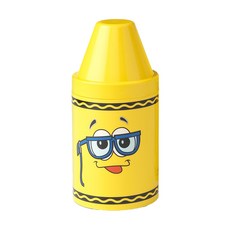 Crayola 繪兒樂 蠟筆造型收納筒組 附六色蠟筆 黃色, 6色, 1組