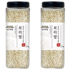 건강곡간 미국산 보리쌀, 1kg, 2개