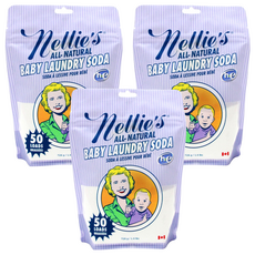 nellie's 寶寶蘇打洗衣粉, 3包, 726g