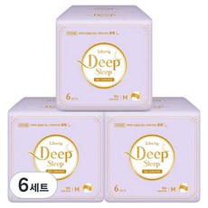 리버티오가네이처 딥슬립 입는 오버나이트, 중형, 6개입, 6세트