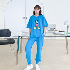 Click&Me 女性米奇短袖運動套裝