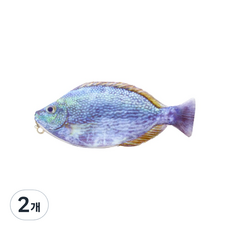 ARTJOY 升級版擬真魚鉛筆盒, 05 藍海魚, 2個