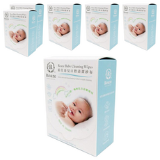 Roaze 柔仕 幼兒口腔清潔紗布 10cm x 10cm - 180片/盒, 醫療級水針布, 不含螢光劑、香精, 100g, 6盒