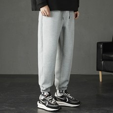 엘쏘 남성용 옴므 데일리 허리밴딩 쭈리 트레이닝 조거 팬츠