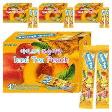 아이스티 복숭아, 14g, 40개입, 4개