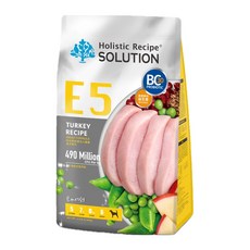 Holistic Recipe SOLUTION 耐吉斯 成犬配方無穀乾飼料, E5 好蛋白火雞餐, 2.04kg, 1袋