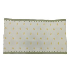 Arbor Home 喬木居家 復古花紋PVC 抹净地墊, 甜甜圈 綠色 + 白色 + 黃色, 1個