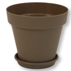 All About Hana 基本款塑膠花盆, 赤陶色, 1個