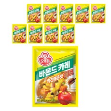 오뚜기 바몬드 카레 골드 약간매운맛, 100g, 10개