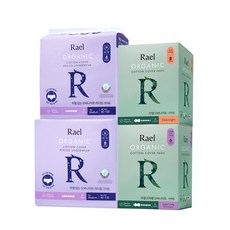Rael 純棉隔夜 8p + 超長隔夜衛生巾翼型 6p + 可穿隔夜中號 4p + 可穿隔夜衛生巾內褲型 8p 套組, 26入, 1組