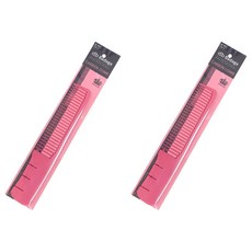 Badaga 專業用碳纖維剪髮梳 B-188, 粉紅色, 2個
