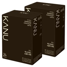 카누 에스프레소 쇼콜라 라떼 원두커피믹스, 2개, 24개입, 17.3g