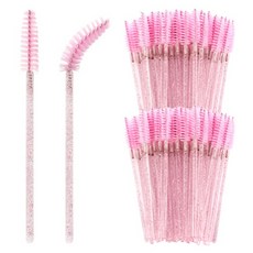 LaMon 閃亮睫毛刷 睫毛延長 睫毛燙 多功能, 粉色, 2個