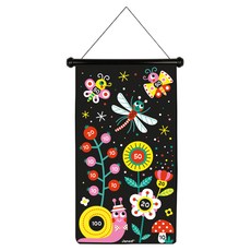 Janod 磁性趣味標靶 花花世界 趣味加倍 安全頭磁性, 1組, 8.5 x 8.5 x 45 cm