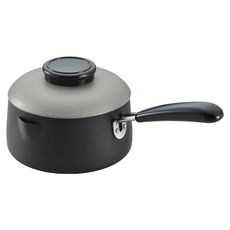 吉川 YOSHIKAWA 單手天婦羅鍋 適用IH爐 單人小家庭適用, 1入, black, 15.7cm