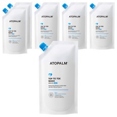 ATOPALM 愛多康 從頭到腳洗髮沐浴露 補充包, 6個, 250ml