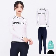 aquatica 女性防磨衣上衣 AQAWTS23004 + 水上緊身褲 NV 套組