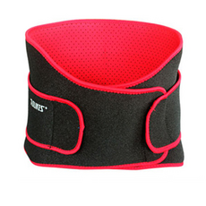 AOLIKES 奧力克斯 輕量可調式雙層運動護腰, 黑色 + 紅色, 1條