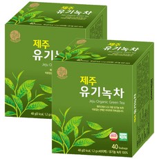 우리차 제주 유기녹차, 1.2g, 40개입, 2개