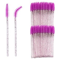 LaMon 閃亮睫毛刷 睫毛延長 睫毛燙 多功能, 紫色, 2個