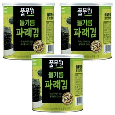 풀무원 파래김 캔, 25g, 3개