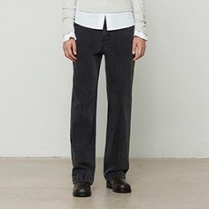 커렌트 여성용 체인트윌 스트레이트 데님 면 팬츠