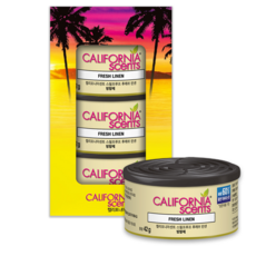 CALIFORNIA scents 罐裝型芳香劑 亞麻香, 42g, 3個, 蜜粉/香皂