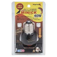 Petpetzone 迷你陶瓷燈泡/保溫球 40W, 黑色, 1個