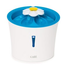 catit 嘿卡堤 花舞噴泉飲水器 3L, 藍色 + 白色 + 黃色, 1個