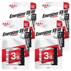 Energizer 勁量 鹼性電池 4號, 4顆, 4組