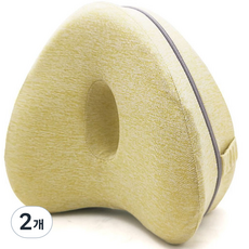 Wonder Wear 舒適曲線型腿枕, 2個, 黃色