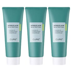 김정문알로에 큐어 인텐시브 알로에 배리어 릴리프 크림, 100g, 3개