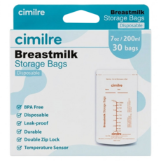 cimilre 馨乃樂 感溫母乳儲存袋 200ml 30入, 1盒