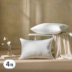 휴가드 마이크로필에버 고중량 높은베개솜, 화이트, 4개