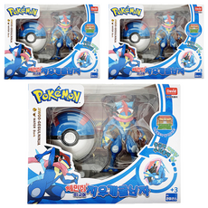 David Toy 寶可夢 變形公仔 小智版甲賀忍蛙, 3個