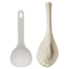 理享家 PP耐高溫多功能大湯匙2件組, 耐熱材質, 大容量湯勺, 廚房烹飪好幫手, NO.1013 + NO.1097, 1組