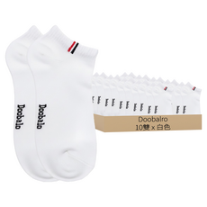 Doobalro 男士單點運動鞋襪 10雙