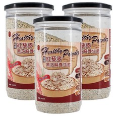 弘益 紅藜堅果燕麥 黑芝麻養生飲 高纖低熱量 低GI, 400g, 3罐