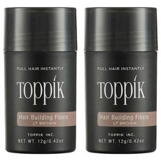 TOppiK 增髮纖維 12g, 淺棕 MEDIUN BROWN, 2瓶