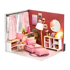 CUTE ROOM 智趣屋 DIY 手作袖珍屋 附防塵罩 H-017, 幸福小時光, 1個