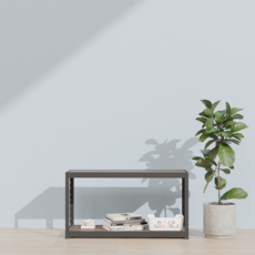 랙셈블 국내 제조 선반, 블랙, 2단