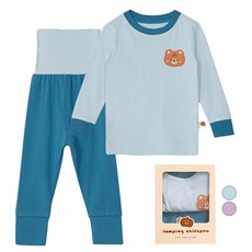 JumpingChickpea 幼童防腹痛長袖重點家居服上下套裝