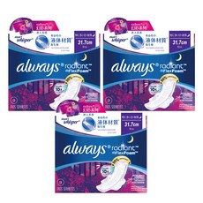 whisper 好自在 台灣公司貨 液體衛生棉 清新淨味, 夜用加長型, 9片, 3盒