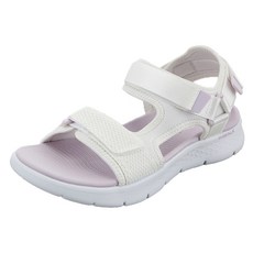 SKECHERS Go Work Flex女款健走系列涼拖鞋, 白色+薰衣草紫(SP0WSCEM112), 230