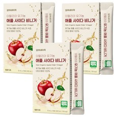 모어네이처 유기농 애플 사이다 비니거 스틱, 225ml, 3개