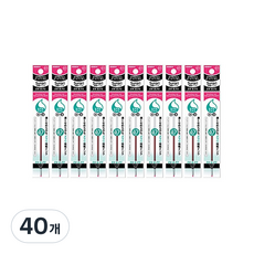 제브라 유성펜 리필심 프레필 EK 스라리 0.7mm, 핑크, 40개